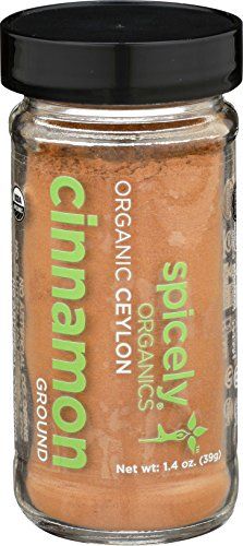 Spicely Organic Cinnamon Ground Ceylon 1.4 Oz Certified Gluten Free