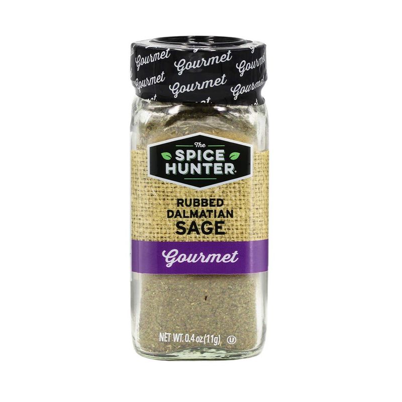 The Spice Hunter Sage, Rubbed, Dalmatian, Leaves, 0.4-Ounce Jar