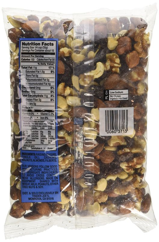 Trader Joe's Go Raw Trek Mix - 1 lb bag