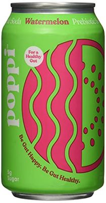 Poppi, Soda Prebiotic Watermelon, 12 Ounce, 12 Count