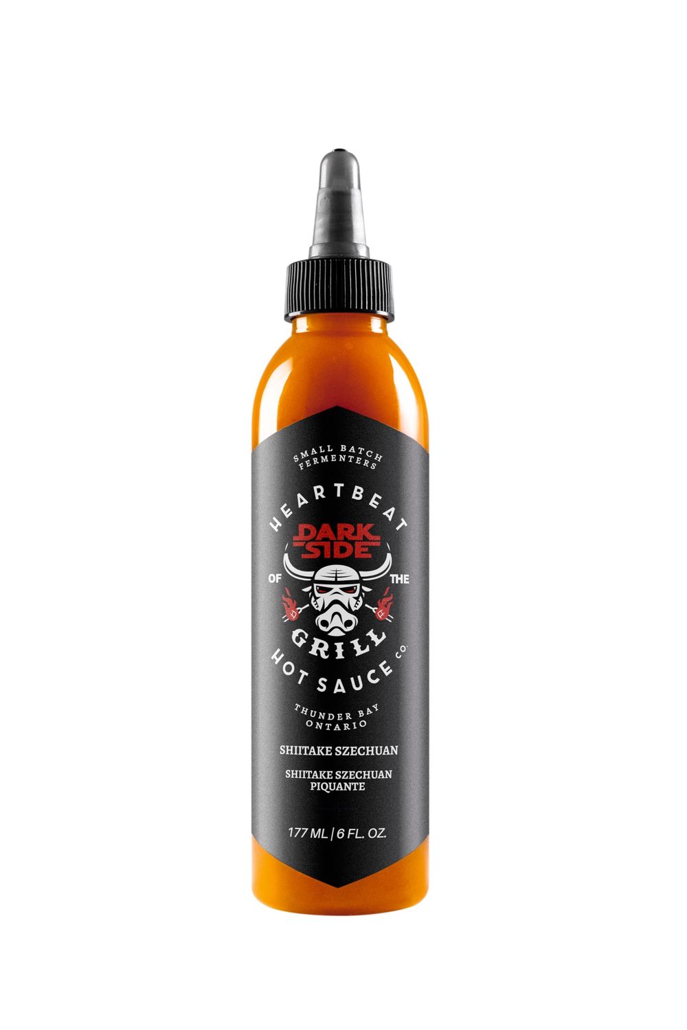 Heartbeat Hot Sauce Co. - Darkside of the Grill: Shiitake Szechuan, 6 oz. - Small Batch &amp; Handmade, Vegan, Preservative Free