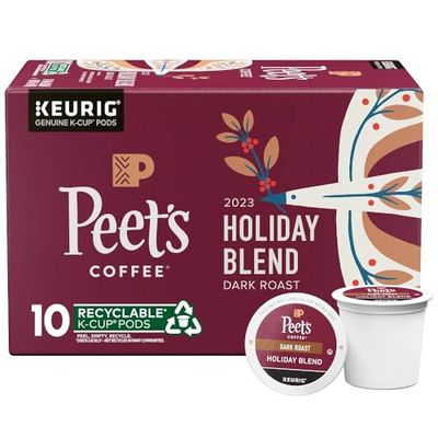 Peet's Coffee &amp; Tea, Coffee Holiday Blend Dark Roast Capsule 10 Count, 0.44 Ounce