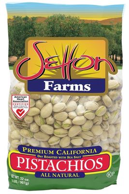 Setton Farms Roasted and Salted Premium California Pistachios 2lb Bag Certified NonGMO Gluten Free Vegan &amp; Kosher, Dry Roasted With Sea Salt, 32 Oz