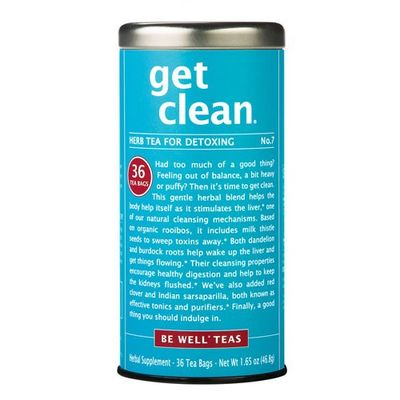 The Republic of Tea Get Clean - No.7 Herb Tea for Detoxing, No Caffeine, 36 Tea Bags