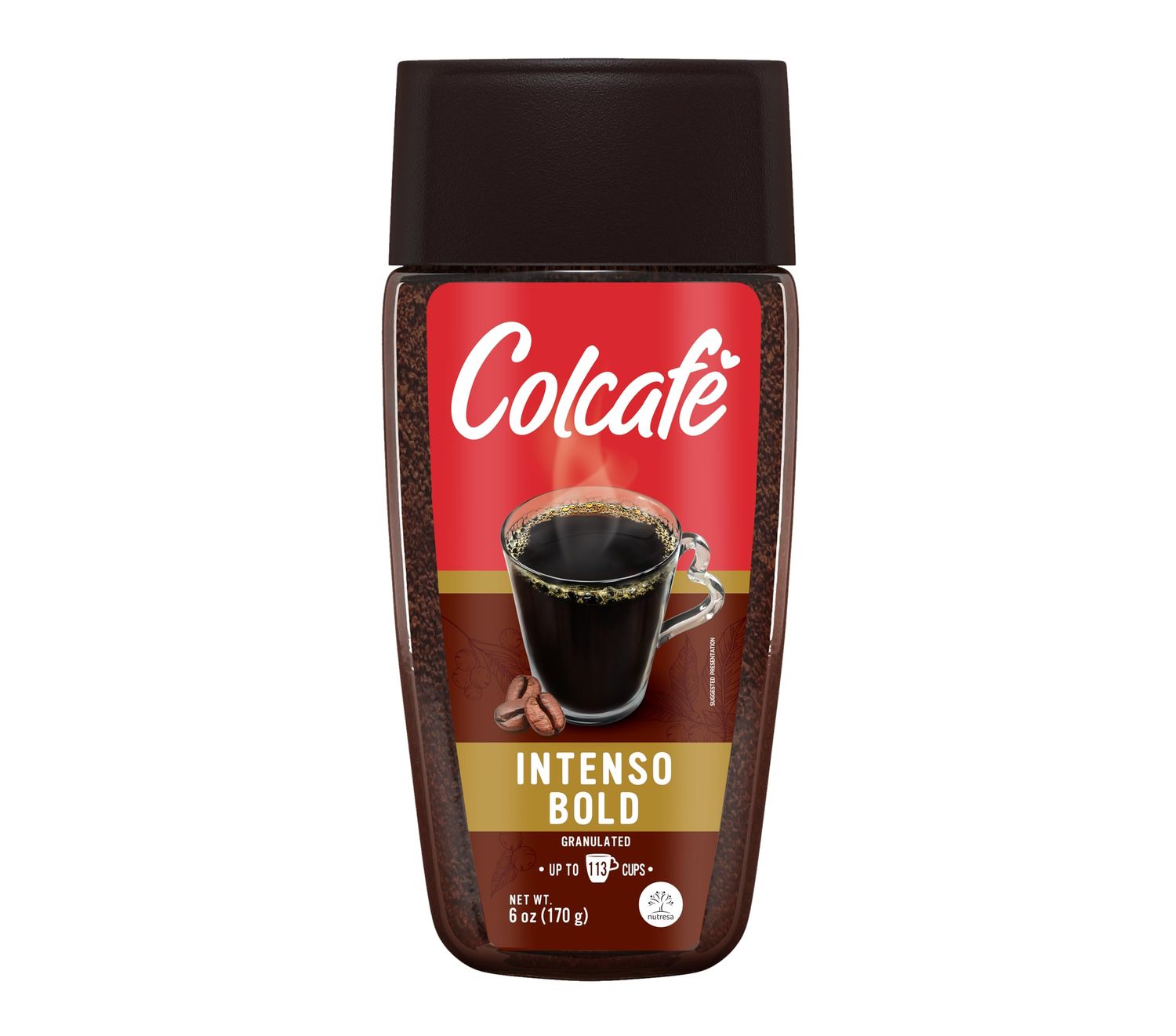 Colcaf Granulated Instant Coffee Jar | Natural Taste &amp; Aroma | Ready in Seconds | 100% Colombian Coffee | 6 Ounce (Pack of 3)