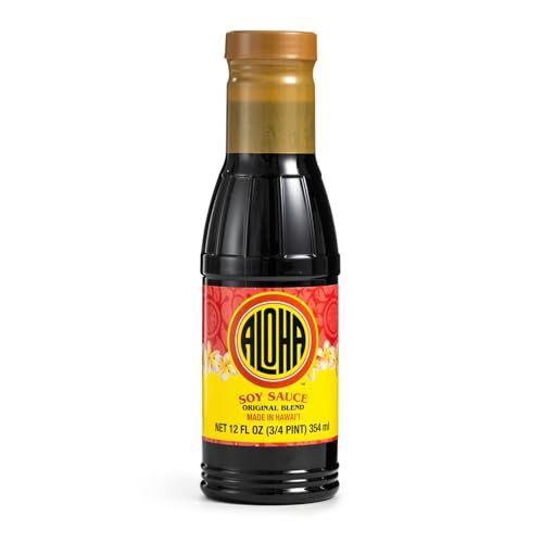 Aloha Shoyu - Original Blend Soy Sauce - Sweet and Light Profile - Made in Hawaii - 12 oz. Bottle