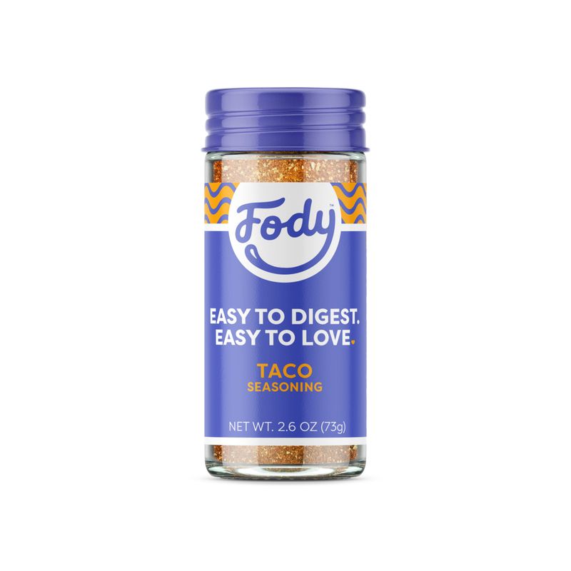 Fody Foods Vegan Taco Seasoning, Flavorful Grilling Seasoning, Low Fodmap Certified, Sensitive Recipe, Gut &amp; IBS Friendly, 2.6 Ounce