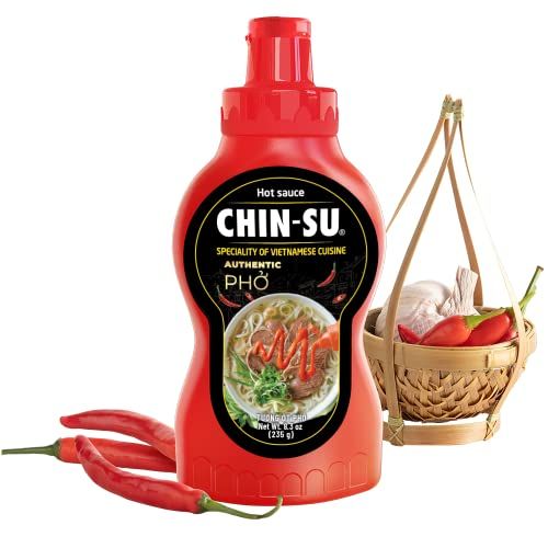 Original Vietnamese Hot Sauce for Ph, CHIN-SU Hot Chili Sauce for Authentic Taste of Ph &amp; Other Vietnamese Specialties, Gourmet Asian Hot Sauce with Ripe Chili Peppers