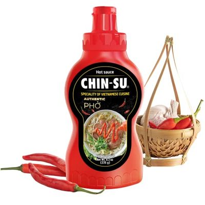 Original Vietnamese Hot Sauce for Ph, CHIN-SU Hot Chili Sauce for Authentic Taste of Ph &amp; Other Vietnamese Specialties, Gourmet Asian Hot Sauce with Ripe Chili Peppers