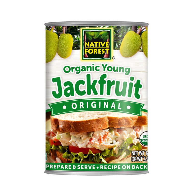 Native Forest Organic Young Jackfruit - Organic Canned Jackfruit, Jackfruit Canned, Jackfruit Organic, Vegan Meat Substitute - 14 Ounce (Pack of 6)