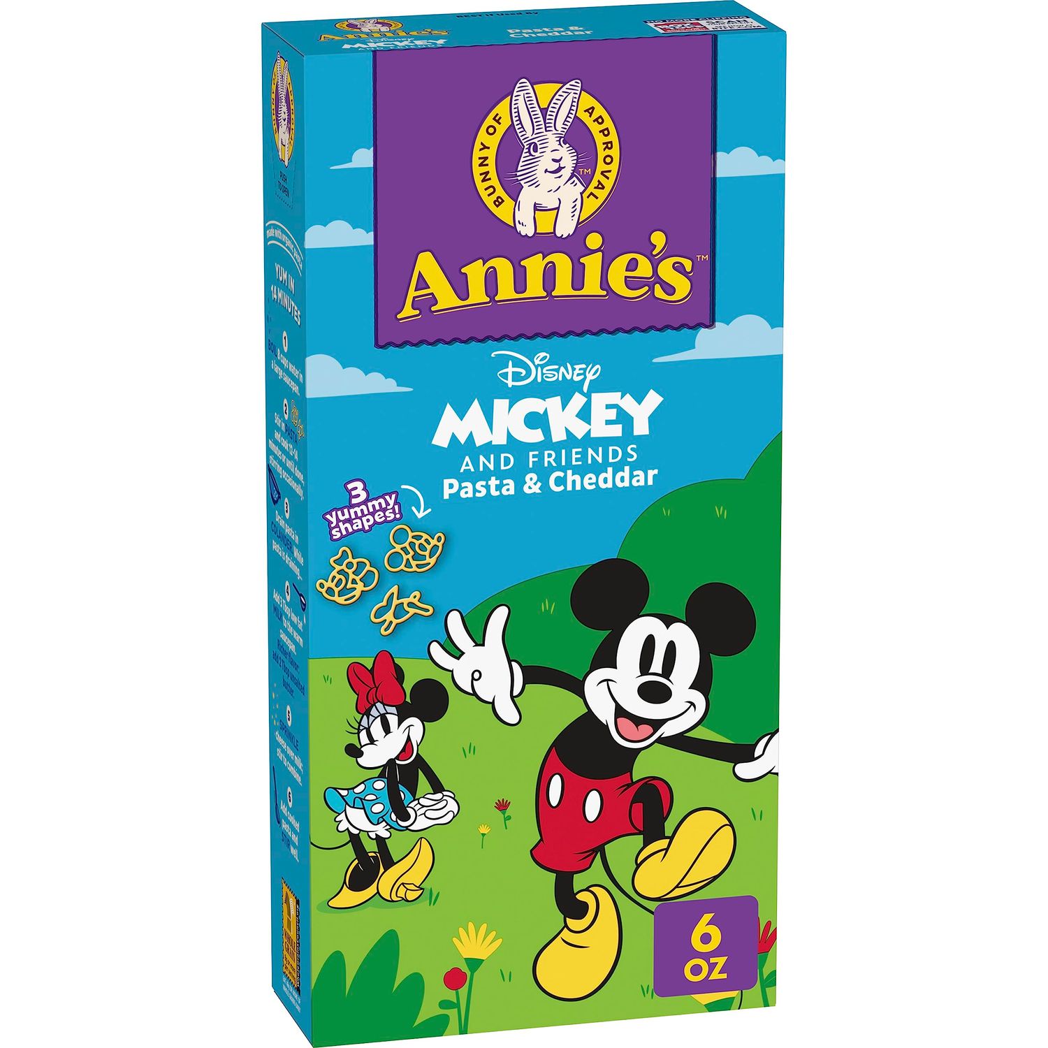 Annie&#39;s Disney Mickey &amp; Friends, Macaroni and Cheese Dinner, Pasta &amp; Cheddar, 6 oz.