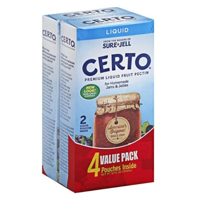 Certo Premium Liquid Fruit Pectin (6 fl oz Boxes (2 packet in each box)), Set of 2 boxes, total 4 packets