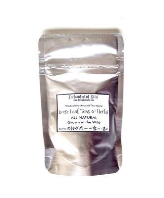 Reiki Charged Mugwort Artemisia Vulgaris Wildcrafted in Czech Republic Loose Leaf Dried 0.5 oz bag Small Sample Tea