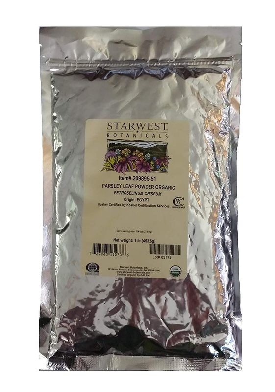 Organic Parsley Leaf Powder 1 Pound (453 grams)