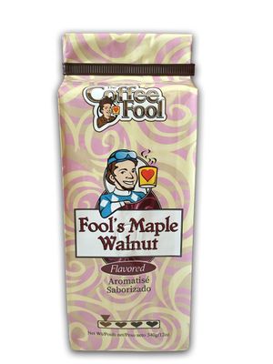 The Coffee Fool Strong Drip Grind, Fool&#39;s Decaf Maple Walnut, 12 Ounce