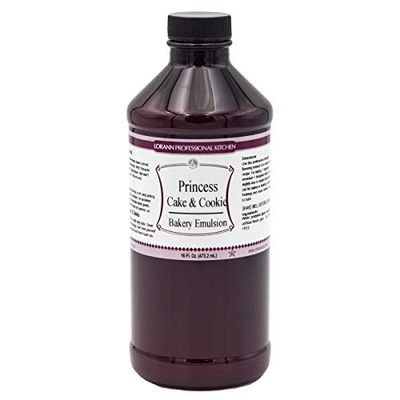 Lorann Oils Princess Cake and Cookie Bakery Emulsion: Regal Flavor Blend, Perfect for Enhancing Sweet, Cake-like Undertones in Baked Goods, Gluten-Free, Keto-Friendly, Unique Flavor Blend Essential