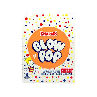 Charms Blow Pops, Flavor, Cherry, 48 Count (Pack of 1)