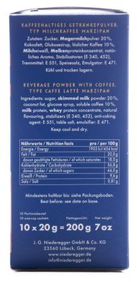 Niederegger Marzipan Milk Coffee (Cafe Latte) - 200g/7.0 oz