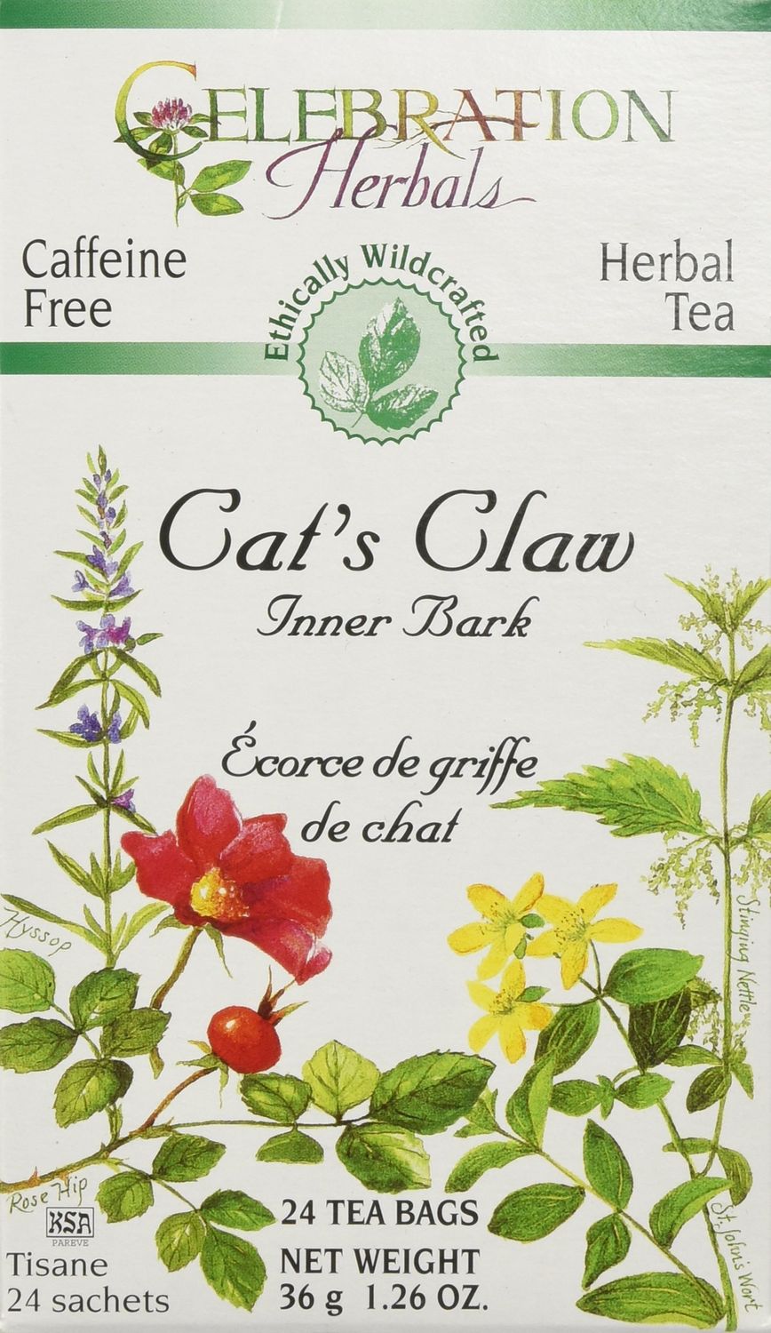 Celebration Herbals Cat&#39;s Claw Inner Bark Tea Bags WC 24 Count
