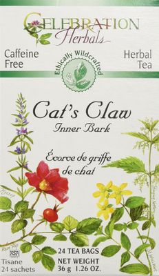 Celebration Herbals Cat&#39;s Claw Inner Bark Tea Bags WC 24 Count