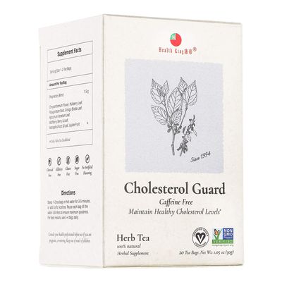 Health King Cholesterol Guard Herb Tea, Teabags, 20 Count Box