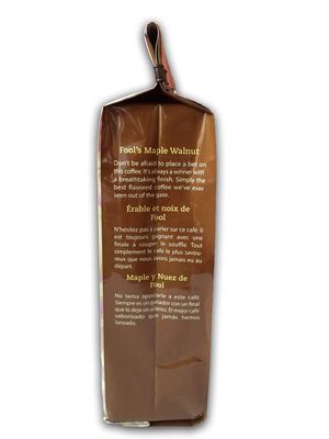 The Coffee Fool Strong Drip Grind, Fool's Decaf Maple Walnut, 12 Ounce