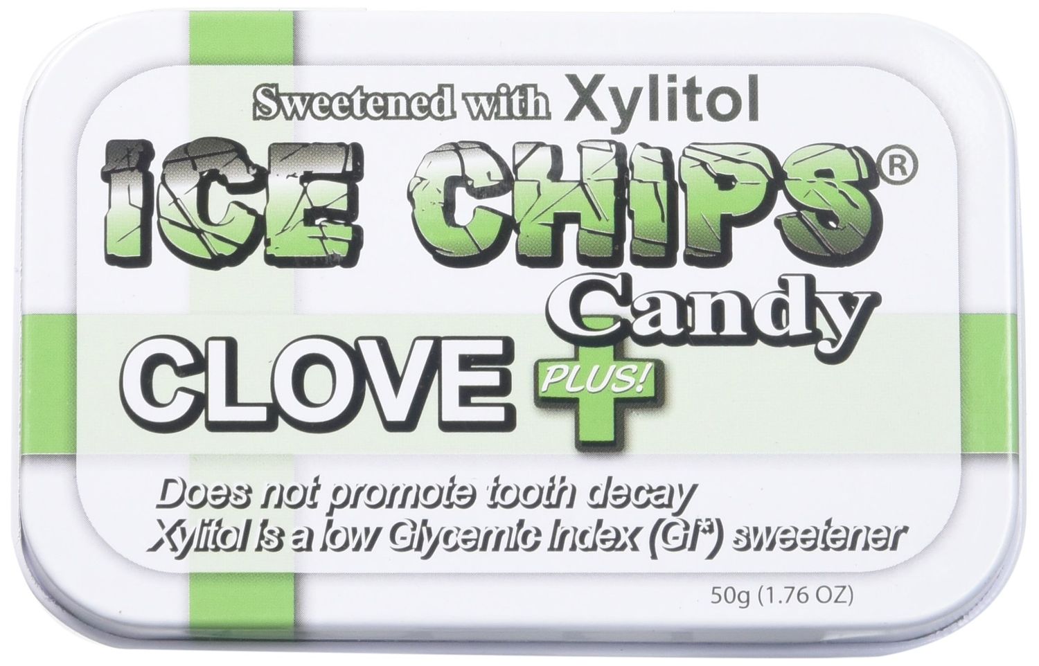ICE CHIPS Candy Hand Crafted Tin Clove Plus Candy, 1.76 Ounce