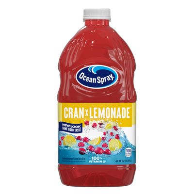 Ocean Spray Cran-Lemonade Cranberry Lemonade Juice Drink, 64 Fl Oz Bottle (Pack of 8)