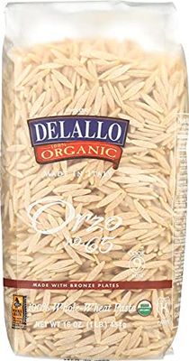 Delallo 100% Organic Orzo Pasta - 16 oz2