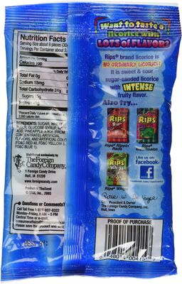 Rips Assorted Licorice Pieces, 4 Ounce (Pack of 12)