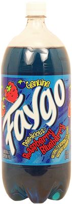 Faygo Raspberry Blueberry Soda Pop, 2-liter plastic bottle