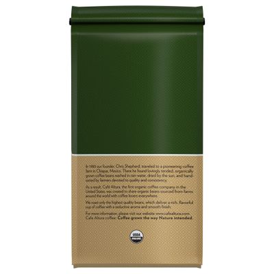 Cafe Altura Whole Bean Organic Coffee, Regular Roast, 2 Pound