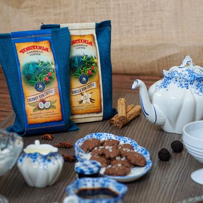 TORTUGA Caribbean Classic Blend Flavored Coffee- Roasted and Ground Coffee 10oz - The Perfect Premium Gourmet Gift for Gift Baskets, Parties, Holidays, and Birthdays