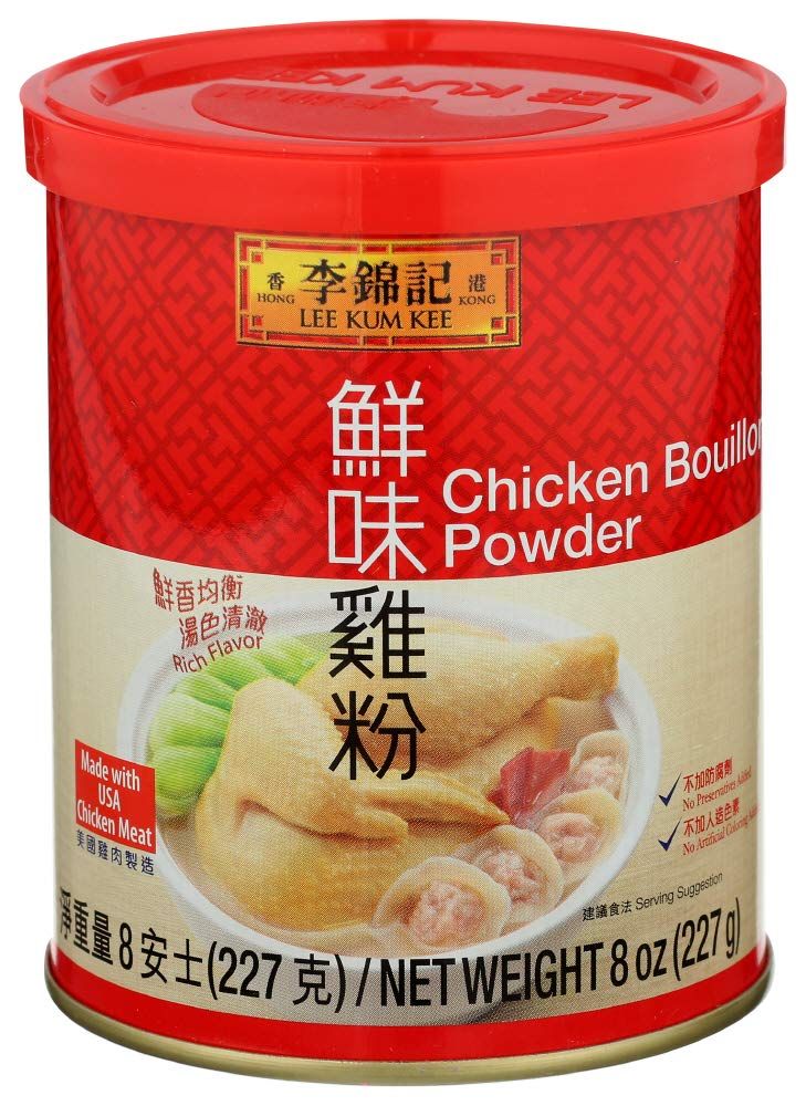 Lee Kum Kee Chicken Bouillon Powder, 8 Ounces (Pack of 24)