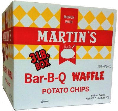 Martin&#39;s B-B-Q Waffle Potato Chips (3 LB Box)