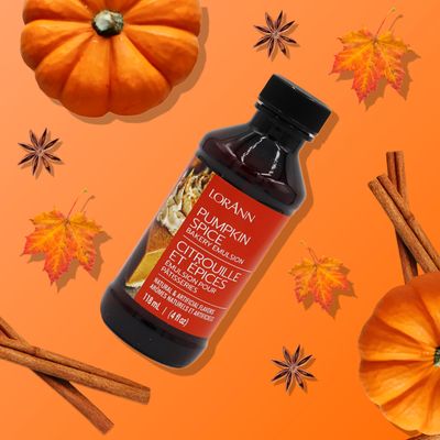 Lorann Oils Pumpkin Spice Bakery Emulsion: Genuine Pumpkin Spice Blend, Perfect for Boosting Fall Flavors in Cakes, Cookies &amp; Desserts, Gluten-Free, Keto-Friendly, Pumpkin Spice Flavoring Essential