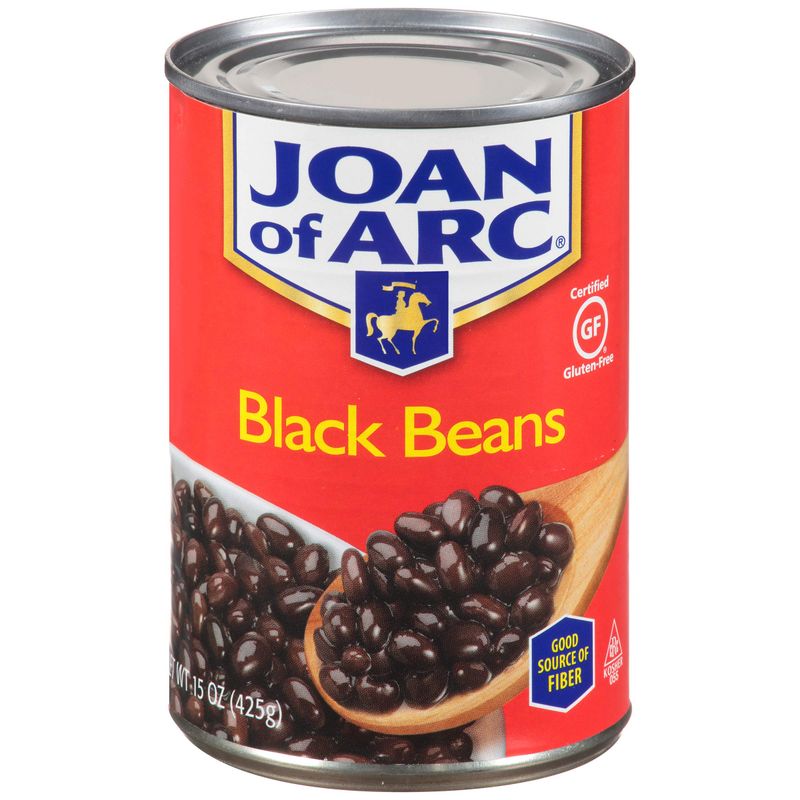 Joan of Arc Beans, Black Beans, 15 Ounce (Pack of 12)