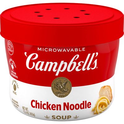 Campbell&#39;s Chicken Noodle Soup, 15.4 Ounce Microwavable Bowl