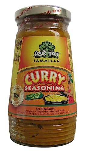 Spur Tree Jamaican Curry Seasoning - Experience Authentic Jamaican Taste - All-Natural And Fresh Ingredients - Curry Seasoning Jamaican - Curry Jamaican (10 Oz)