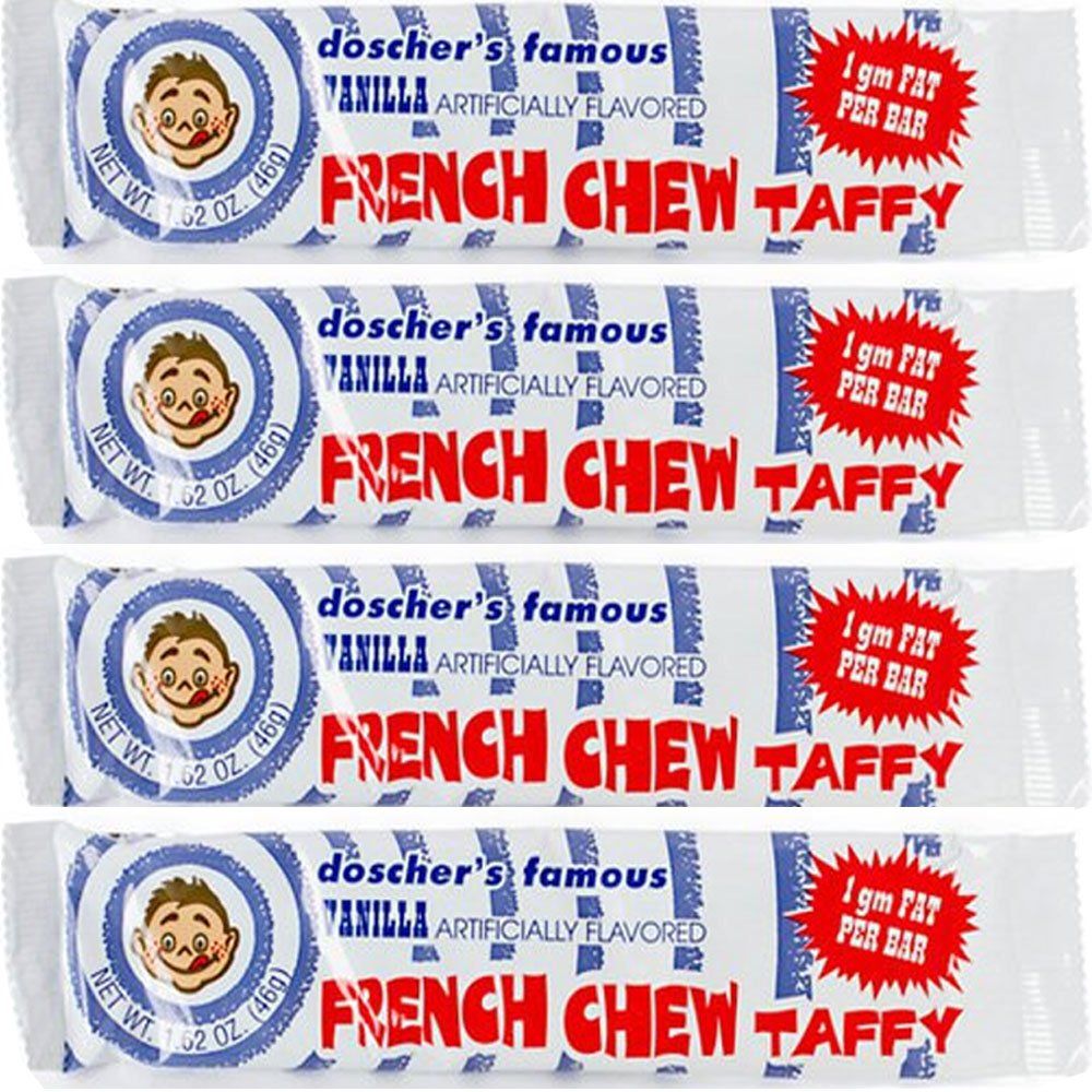 The Nutty Fruit House Doscher&#39;s Vanilla French Chew Taffy Bars 24 Count