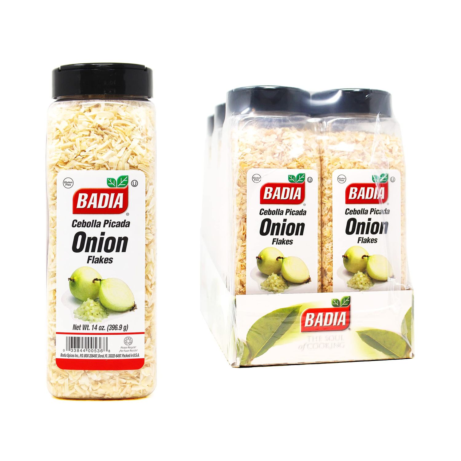 Badia Onion Flakes, 14 Ounce (Pack of 6)