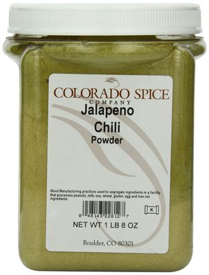 Colorado Spice Chili Pepper, Jalapeno Powder, 24-Ounce Jar