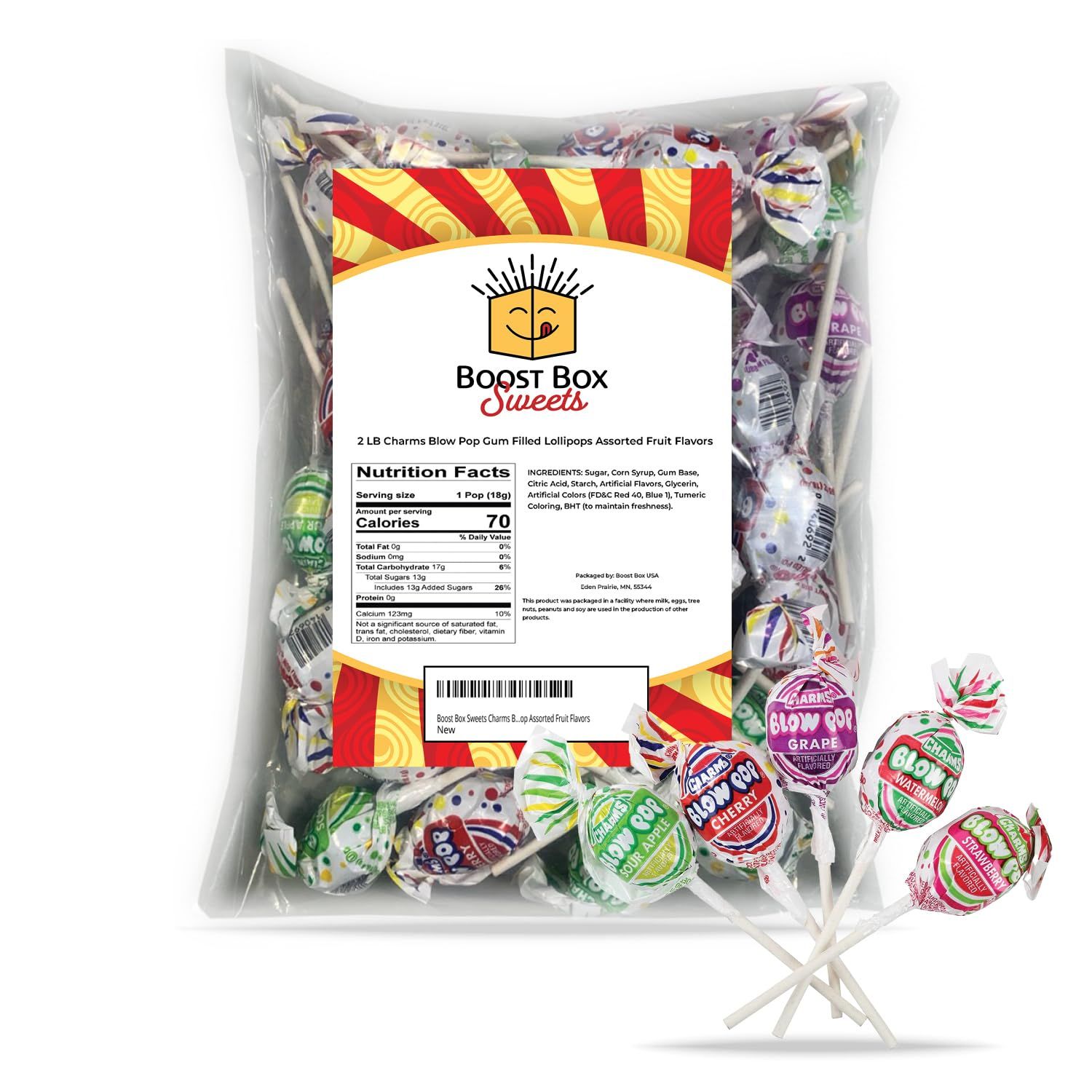 Blowpops lollipops bulk, Charms lollipops, bulk lollipops, blow pop, lollipops bulk, lollipops individually wrapped (2 Pounds)