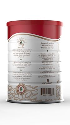 Caf Santo Domingo, 10 oz Can, Ground Coffee, Medium Roast - Product from the Dominican Republic (Pack of 2)