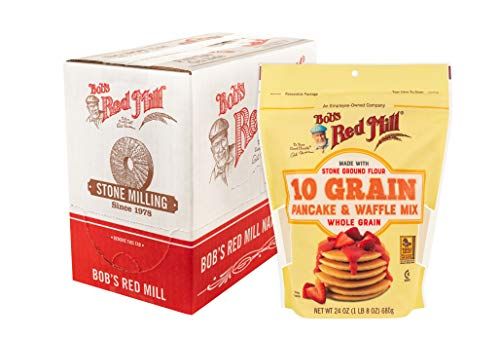 Bob&#39;s Red Mill 10 Grain Pancake &amp; Waffle Mix, Whole Grain, Kosher, 24 Ounces (Pack Of 4)