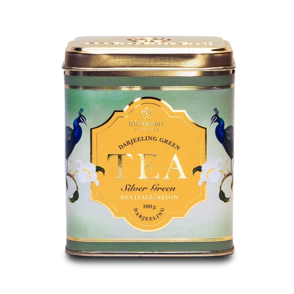 Makaibari Tea Treasures- Darjeeling Silver Green Tin Caddy Pack Of 100 Gram