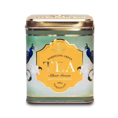 Makaibari Tea Treasures- Darjeeling Silver Green Tin Caddy Pack Of 100 Gram