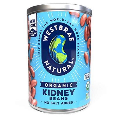 Westbrae Natural Organic Kidney Beans, No Salt Added, 15 Oz (Pack of 12)