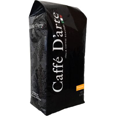 Caffe D&#39;arte Firenze Whole Bean Espresso Coffee, 5 Pounds
