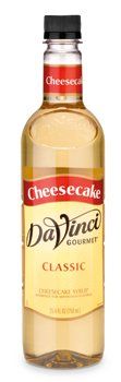 DaVinci Gourmet Cheesecake Syrup, 750 mL Plastic Bottle